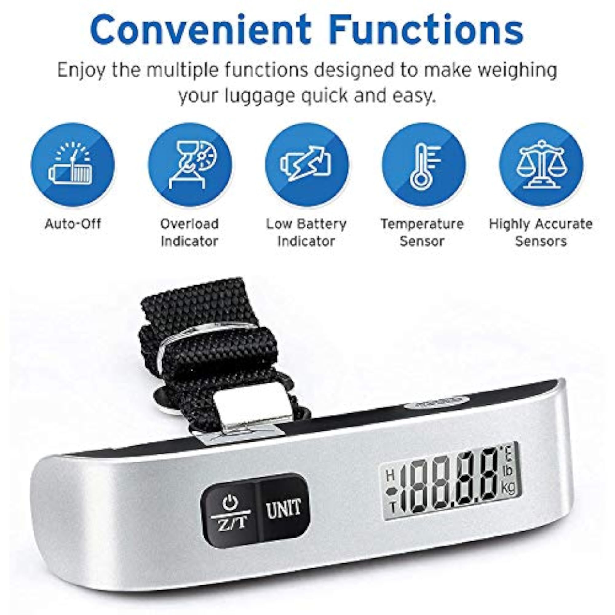 Digital Hanging Luggage Scale 50 Kgs